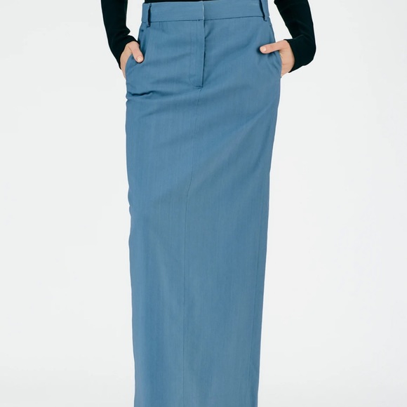 Tibi Fluid Suiting Maxi Trouser Skirt NWT - Picture 2 of 3